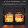 12L Dual Zone Digital Air Fryer Oven Cooker Oil Free Low Fat with 100 Tray Large