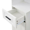 Wood Storage Corner Floor Standing Cabinet with Doors and Shelves Slim Bookshelf