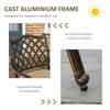 4 Seater Outdoor Dining Set Antique Cast Aluminium Garden Furniture Set with Cus