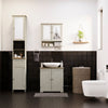 Priano Freestanding Bathroom Cabinet Unit Grey Vanity Cupboard Storage Unit