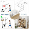 Shoe Storage Cabinet w/2 Flip Drawers,Freestanding Shoe Organiser,Natural/White