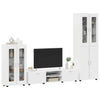 TV Cabinet Set FLORIN High Gloss White Engineered Wood