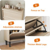 Shoe Storage Cabinet with 3/2 Flip Drawers for Hallway w/ Adjustable Shelves