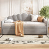 Upholstered Bed 3ft Single Bed Frame 90x190 cm Daybed with Trundle Bed Guest Bed