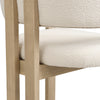 Dining Chairs Set of 4 w/ Boucle Fabric & Sturdy Wooden Frame for Dining, Living