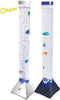 LED Colour Changing Bubble Floor Tower Fish Lava Kids Bedroom Sensory Light Lamp