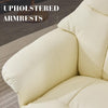 Recliner Armchair With Footstool High Back Heat And Massage Ergonomic Sofa Chair