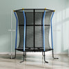 Kids Trampoline Mini Bouncer with Enclosure Safety Net For Ages 3-10 Years - Blu