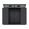 Plastic Garden Storage Shed Outdoor House Tool Shed Utility With Door & Window