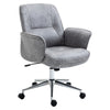 Swivel Computer Office Chair Mid Back Desk Chair for Home, Light Grey