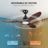 VONLUCE 52" Modern Ceiling Fan w Light & Remote 6 Speeds Reversible Motor 132cm