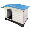 HugglePets Plastic Dog Kennel Weatherproof Pet House In & Outdoor Animal Shelter