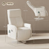 Massage Recliner Chair with Footstool Upholstered Reclining Armchair Refurbished