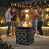 Square Propane Gas Fire Pit Table,12 KW Firepit Outdoor Patio Heater