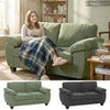 2 Seater Sofa, Chenille Sofa with Spring Cushions, Wide Armrests