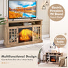 2000W Electric Fireplace Insert Fireplace TV Stand for TVs up to 55 Inch Natural