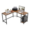 L-Shape Computer Desk Corner Office Workstation Study Desk With Shelf New LWD72X
