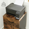 VASAGLE File Cabinet 2 Drawers Rolling Office Filing Cabinet + Wheels OFC040B01