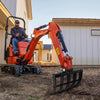 Mini Excavator Attachment Mini Digger Rake 450mm / 25mm Pins Mini Grabber