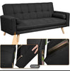 Sofa Bed, Multipurpose Fabric Sofa Bed, 3-Seater Fabric Upholstered Sofa Bed