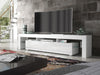 TV Unit 200cm Sideboard Cabinet | Cupboard TV Stand | White High Gloss Doors