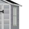 Plastic Outdoor Garden Shed Utility Tools Storage House W/ Window Ventilation UK