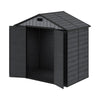 Plastic Sheds Outdoor Garden Shed 8x4FT Wood Grain Utility Tool Storage House