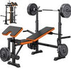 600lbs Weight Bench Adjustable Bench Press Set with Squat Rack Olympic Workout