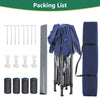 Pop Up Gazebo 3X3M Awning Canopy Party Tent Marquee 4 Sides Garden Outdoor Blue