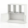 3-Tier Bookshelf Modern Book Shelf with Cabinet