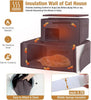 Outdoor Catio Wooden Cat Enclosure Cat House Outdoor Cat Playpen InsulateLiner