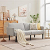 2-3 Seater Convertible Futon Sofa Bed Upholstered Fabric Sleeper Couch