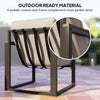 Garden Furniture Set 4 Seater Indoor Outdoor Conservatory Dark Grey