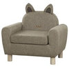 Kids Sofa Chair Toddler Armchair for Bedroom Playroom Brown