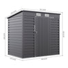 6x4ft Outdoor Storage Garden Sheds Sloped Roof Tool Utility House W/ Door & Vent