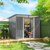 9 x 6.5ft Garden Shed Storage Tool organiser with Sliding Door Vent, Light Grey