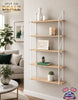 5 Tier Metal Wire Wall Floating Shelves Decoration Storage Shelf Living Room