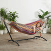 Mondeer 2 Person Hammock w/ Stand Bohemian Style Portable Garden Double Hammock