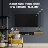 Floating TV Unit Wall Mounted TV Cabinet Floating Shelves with 3