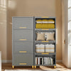 6 Tier Large Storage Drawer Unit Tower Plastic Organizer Cabinet School Home UK