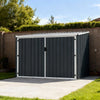 3 5 Bikes Parking Garden Storage Sheds Outdoor Metal Pent Roof with Bike Lanes A