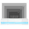 Floating TV Unit Stand, Wall Mount TV Cabinet with Storage LED Lights