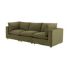 Dusk Boston Olive Velvet 3 Seater Sofa RRP £1508