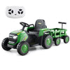 Kids Green Ride on Tractor 12V Electric Vehicle Gray