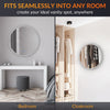 Round Bathroom Mirror with Bluetooth Demister Illuminated 3 LED Lights 600x600mm