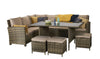 Signature Weave Charlotte Truffle Brown Outdoor Corner Dining Sofa Set RRP £1212