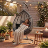 Hanging Rattan Egg Chair Garden Swing Chairs Patio Indoor Outdoor With Cushions