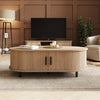 Omari Coffee Table Oak Effect with Storage Modern Living Room Furniture