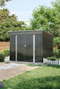 Metal Garden Shed 8 x 6ft Garden Storage Sheds Summerhouse With 2 Doors & Floor
