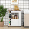 Kitchen Island Rolling Storage Cabinet Trolley Cart Shelves Cupboard Towel Rack